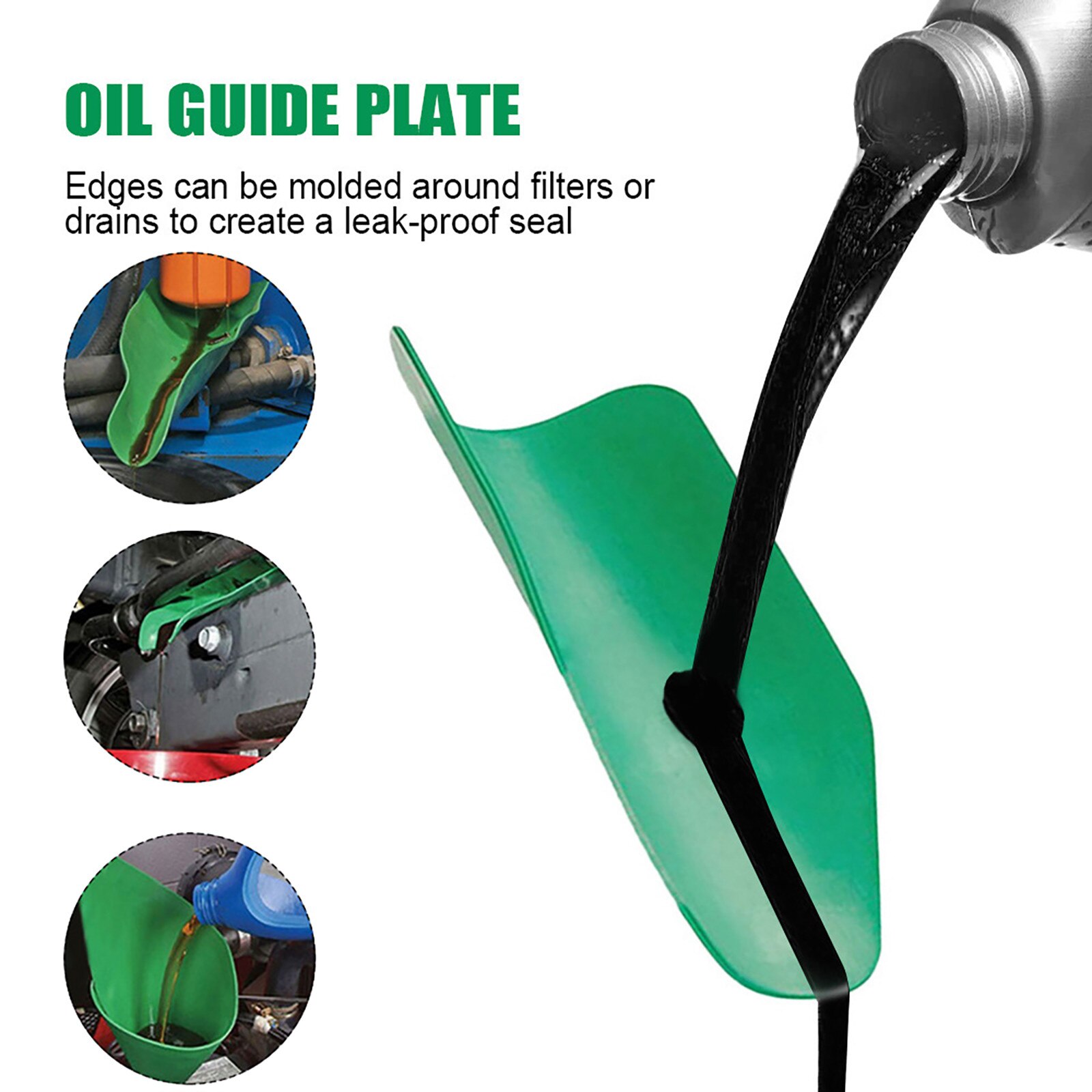 Flexible Oil Funnel, Oil Guide Plate, All-Purpose Funnel Car Funnel Oil Guide Plate Tool Draining Device Car Accessories