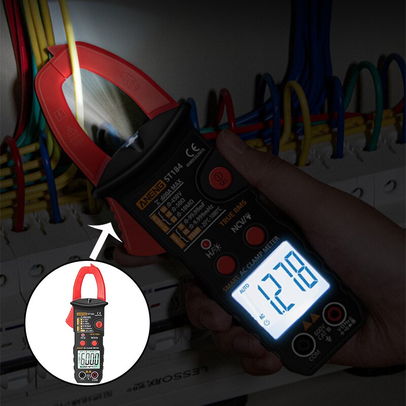 Intelligent Digital Multimeter Clamp Meter Multifunction Electrician Voltmeter High-precision Identification Measurement