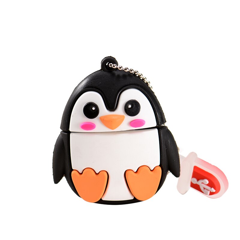 POWERONE ! Cute mini cartoon penguin owl pen drive usb flash drive pendrive 4 GB/8 GB/16 GB/32 GB usb stick: 64GB / C