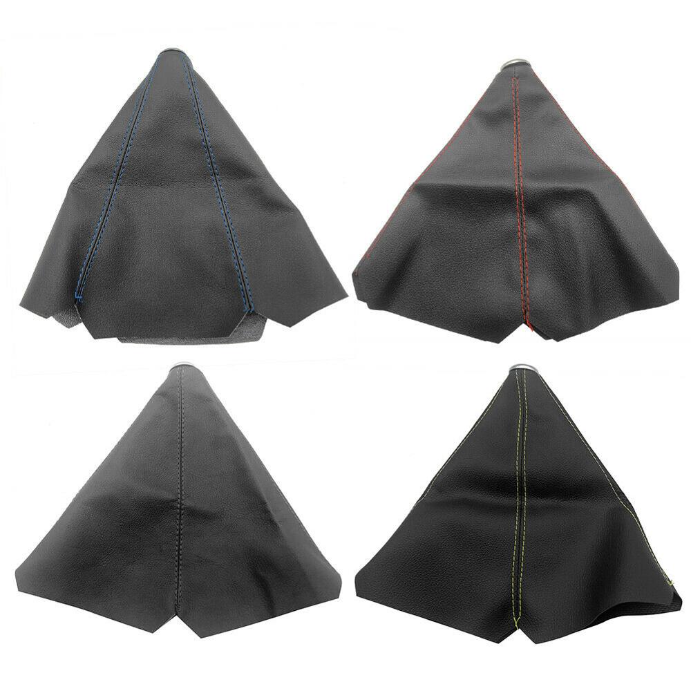 16mm Universal PU Leather Car Gear Shift Collars Carbon Fiber Auto Car Manual Stick Shifter Knob Gear Shift Boot Cover Gaiter