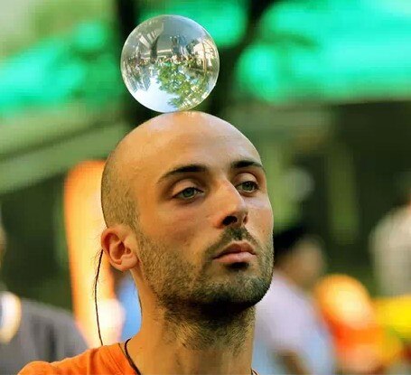 60/70/80/90/100 mm Contact Juggling Ball Magic Tricks Crystal Ultra Clear 100% Acrylic Ball Manipulation Juggling