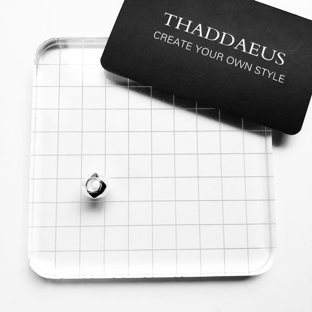 Perles triangulaires, perles argentées pour bracelets, colliers, accessoires de bijoux pour femmes et hommes