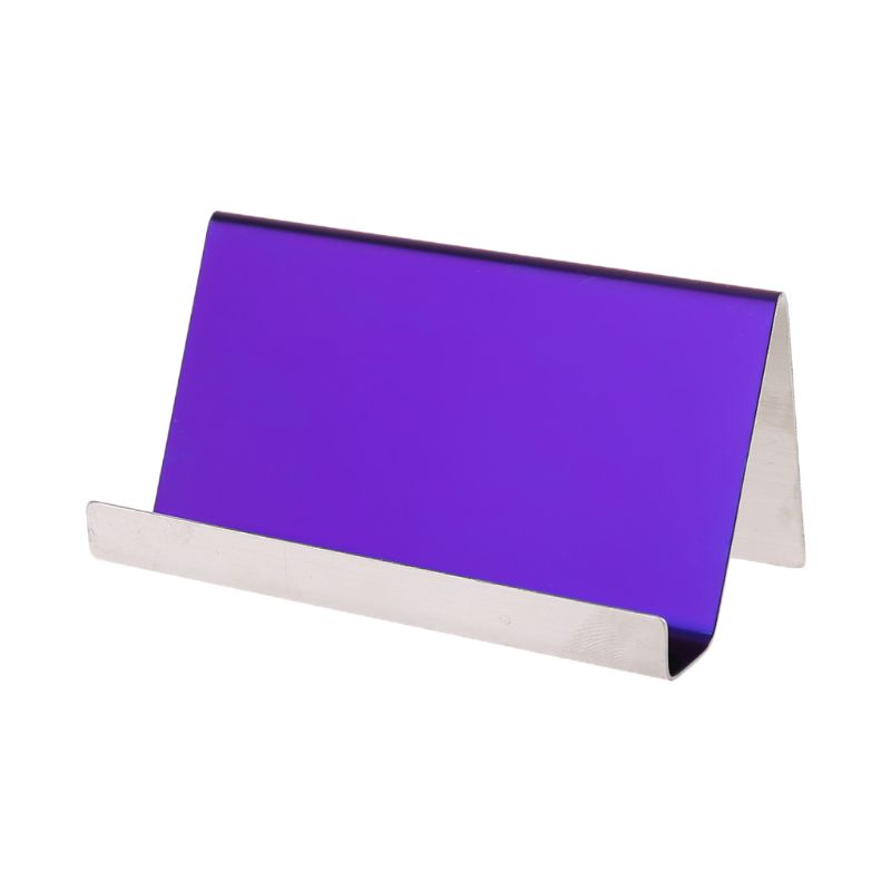 Stainless Steel Office Business Name Card Holder Display Stand Rack Desktop Table Organizer 4 Colors: PL