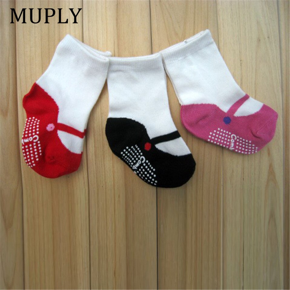 Cotton Spring Baby Girls Boys Socks For Newborn Spring Meias Anti-Slip Infant Kawaii Toddler Infant Sokken Prewalker