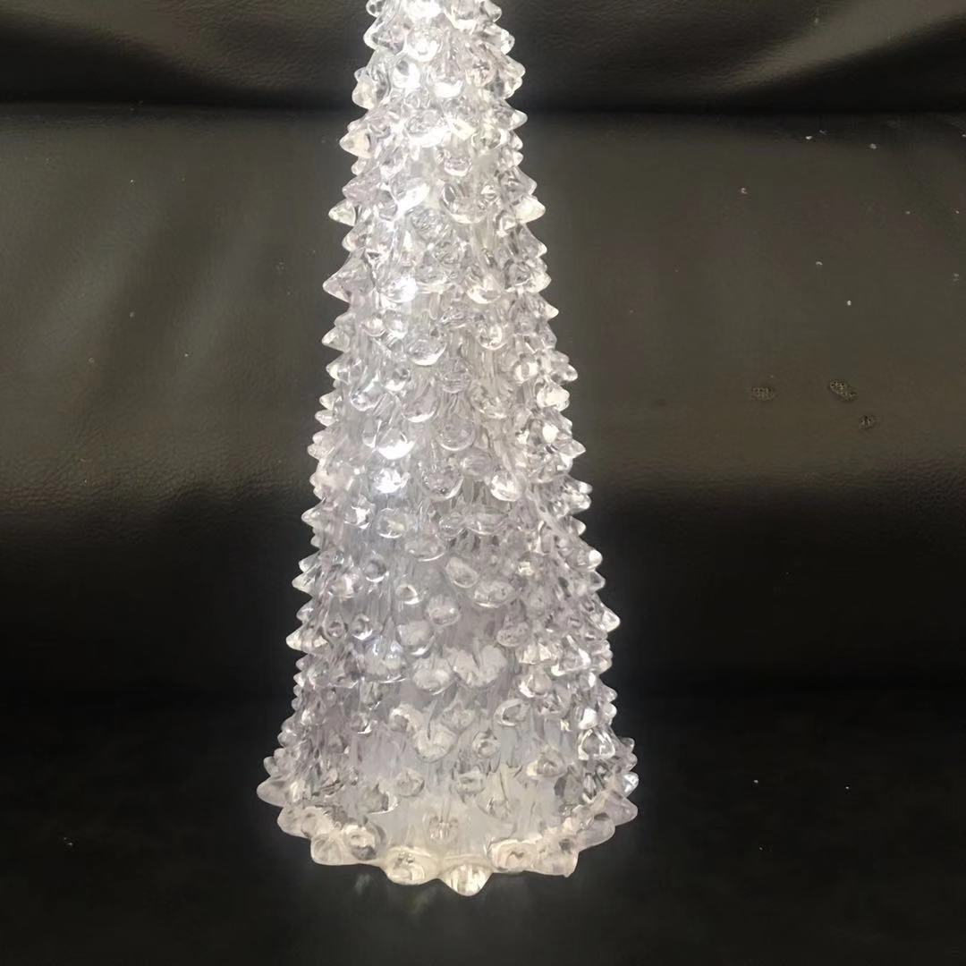 Stijl Kleurrijke Acryl Nacht Lamp Voor Kerstboom Kleurrijke Kleur Veranderende Klein Nachtlampje 3-Layer Grote Maat 17.5 Centi