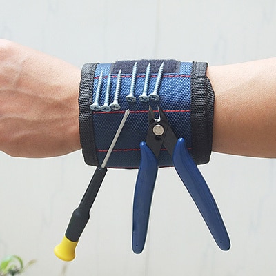 Polsband handwikkels gereedschapstas verstelbare elektricien pols schroeven spijkers boorhouder riem armband voor thuisreparatie