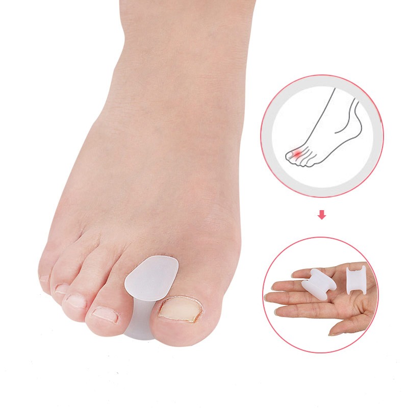 Pexmen 2/4/10Pcs Gel Toe Separator Hallux Valgus Bunion Corrector Straightener Soft Silicone Toe Protector Spacer Foot Care Tool: light green