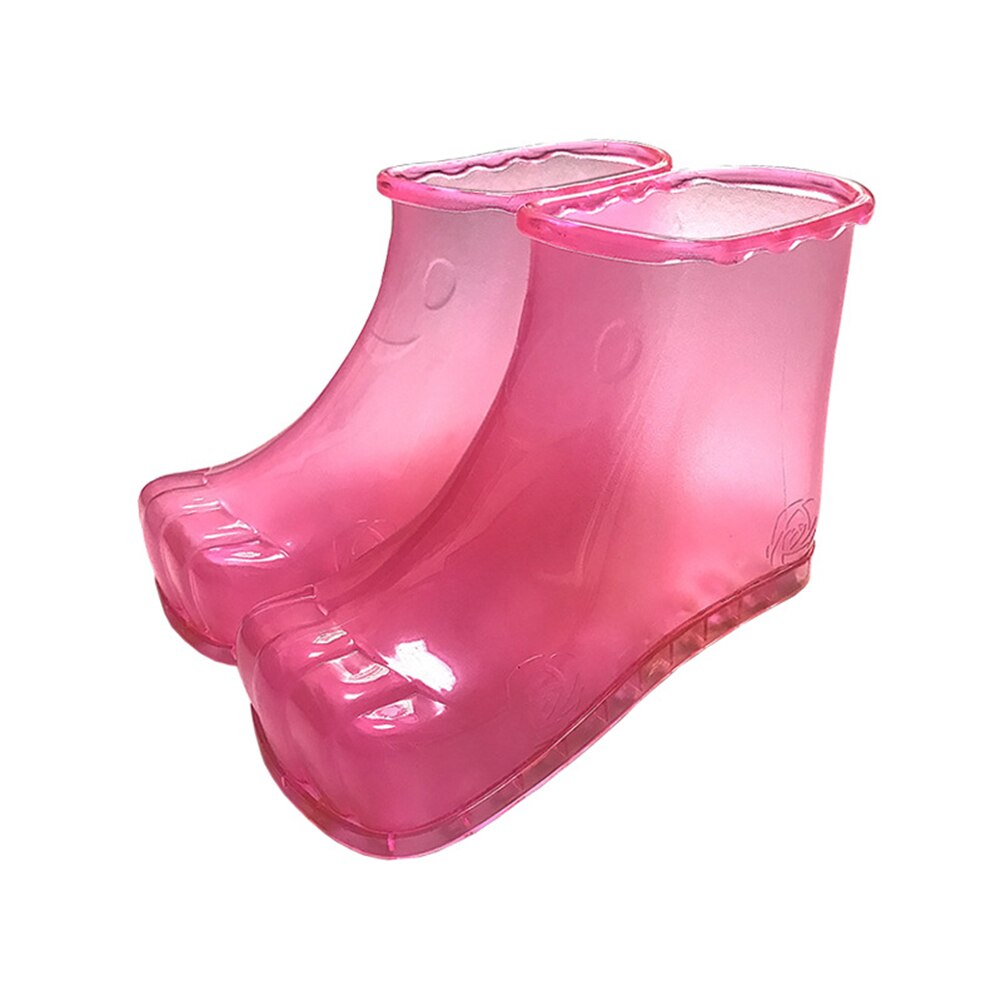 Portable bain de pieds Massage chaussures pieds Relaxation pantoufle Acupoint santé soins des pieds: Rose