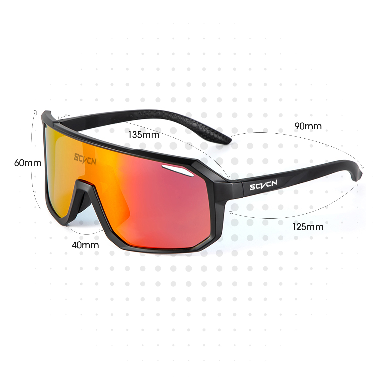 SCVCN Sport Männer UV400 Sonnenbrille Radfahren Gläser Runing Cycl Camp Bike Brillen MTB Outdoor Brille Fahrrad Frauen Jagd