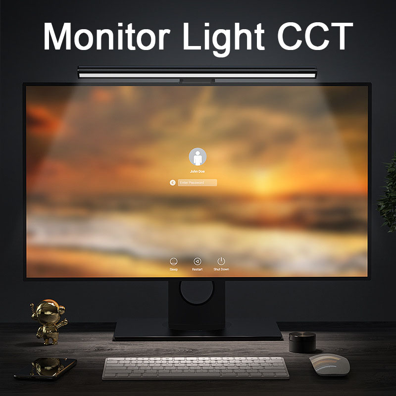 Barra de luz LED para Monitor RGB, barra Liaht para pantalla de Monitor, luz colgante regulable continua, luz de aprendizaje para juegos de trabajo, lámpara de ambiente RGB