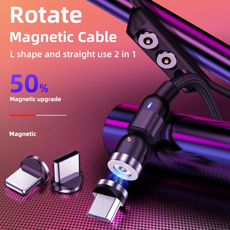 Cable Plug Phone Magnet Charger Plug Micro-USB Fast Charging Adapter