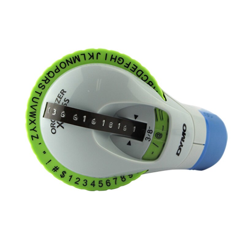 Combination of Machine and Ribbon Dymo 12965 Manual Label Maker Diy Embossing Label Printers for 9mm 3D Embossing Label Tapes