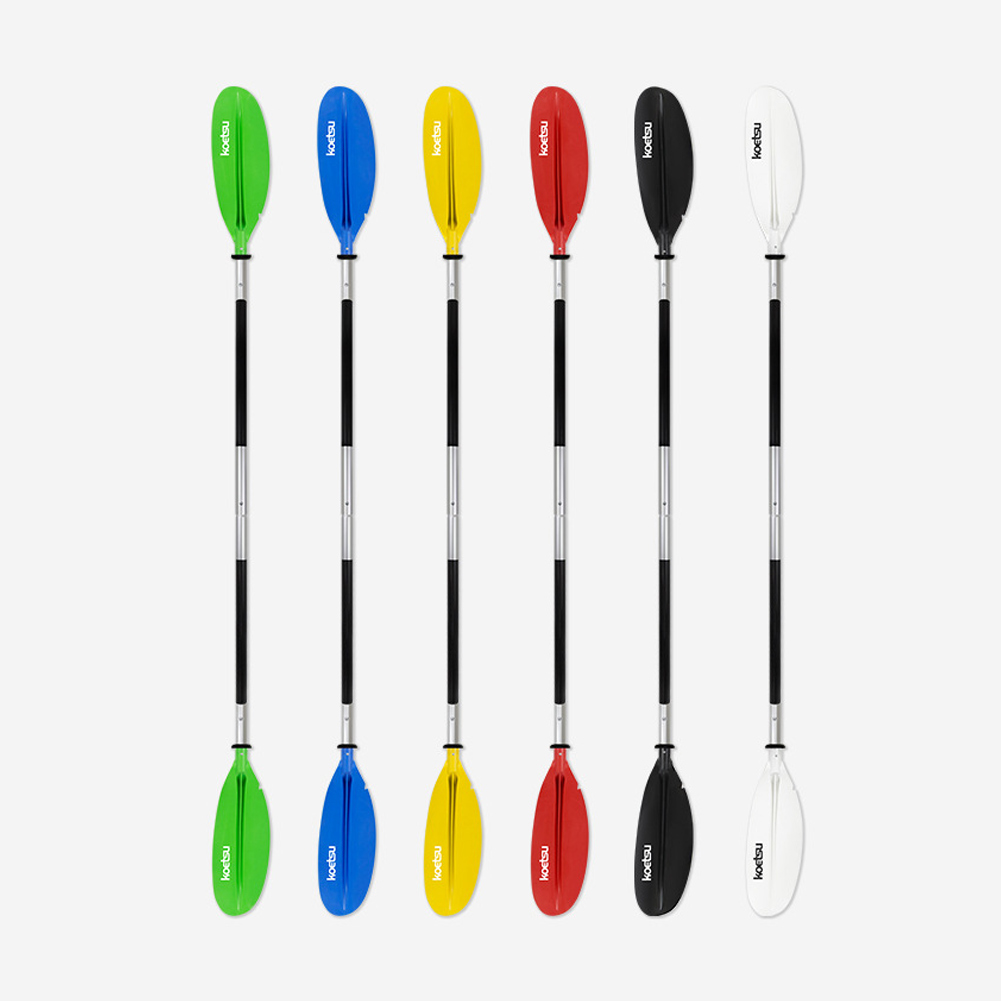 4-delige SUP-peddel Verstelbare dubbele kop Surfpaddle Aluminium Stand Up Paddleboard-peddels voor buitensporten