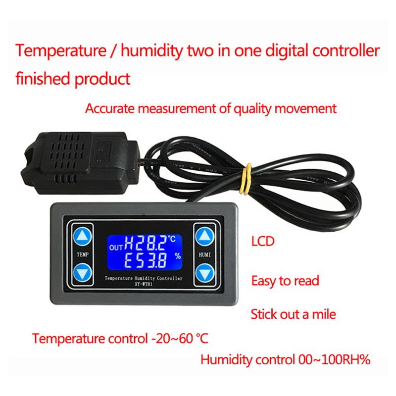 XY-WTH1 Digitale Vochtigheid En Temperatuur Controller Thermostaat Hygrometer Regulator