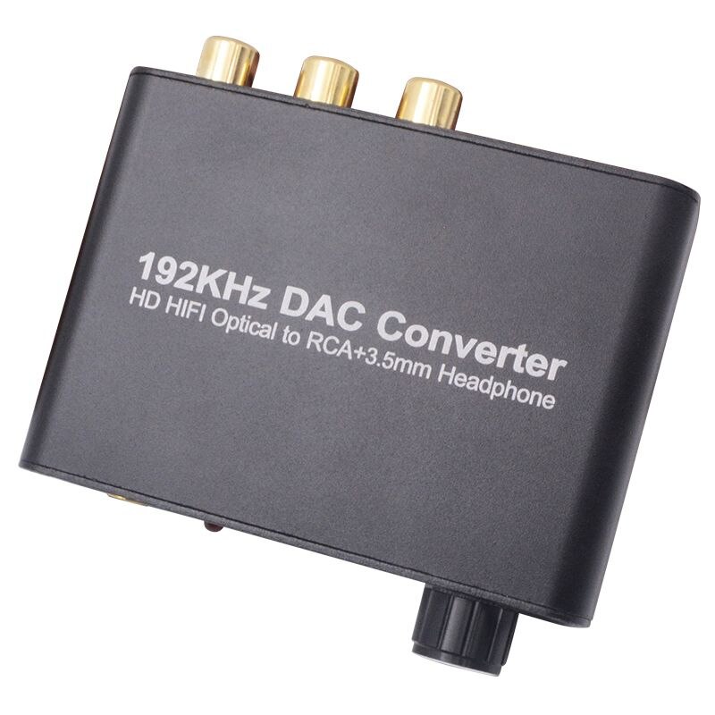 192 khz dac fiber koaksial omformer 5.1 hd digital o dekoder støtte ac -3 /  dts volumjusterings dekoder