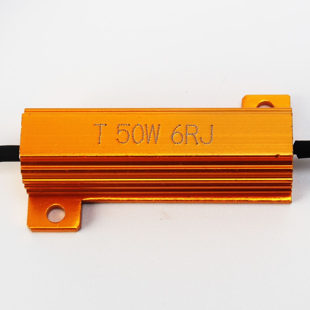 2PCS T 50W 6RJ Headlight Load Resistor LED Canbus Car Fog Lamps Light Decoder Error