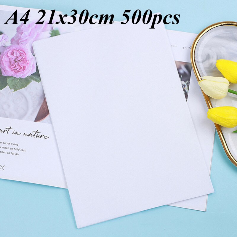 100/200/500pcs 21x30cm A4 DIY Handmade Translucent Wine Wrapping Papers Packaging Tissue Papers For Clothing Shirt Shoes: A4 500pcs white
