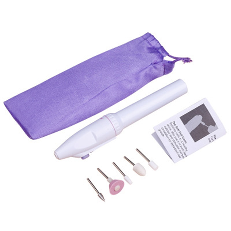 Kit de recortador de esmalte de uñas 5 en 1, herramienta de corte de uñas, amoladora de manicura, pulidora de pulido de pedicura