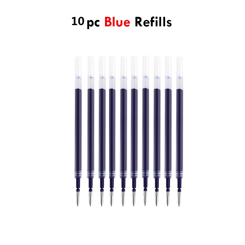 Lopet Cute gel pens sets 4pcs 0.5mm Black Ink Writing Pen Soft Grip Press Kawaii Stationery Quick Dry Homework School Gadgets: Lavender