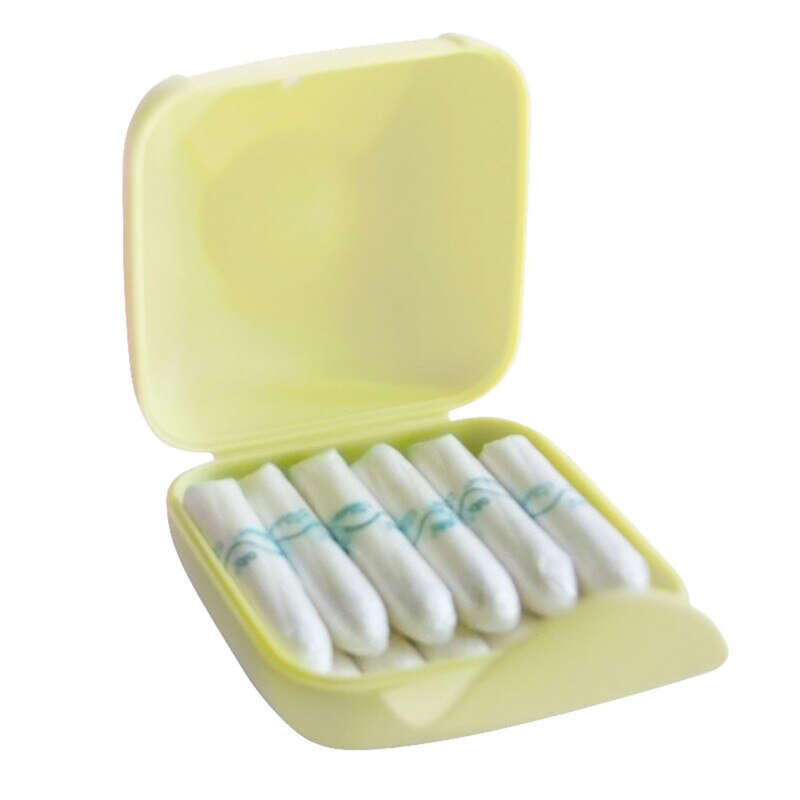 1PC Portable Tampon Container Box Portable Women Sanitary Napkin Tampons Storage Case Holder Container Travel Outdoor Case