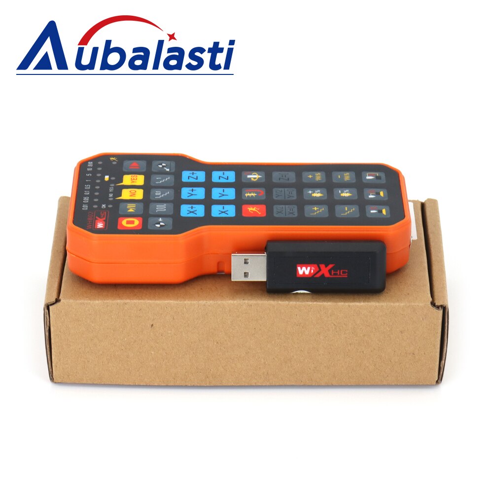 NC Studio-mango de Control remoto inalámbrico USB, WHB02 Weihong DSP, mango de Control, enrutador CNC para máquina de grabado y corte CNC