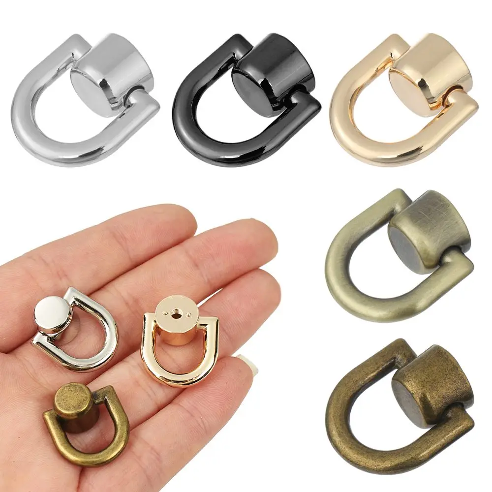 4 Stücke Metall Tasche Niet Nagel Schnalle Nieten Knopf Handtasche Gürtel Aufhänger Leder Handwerk Gepäck Tasche Schnalle Tong schnappen Hardware- Zubehör