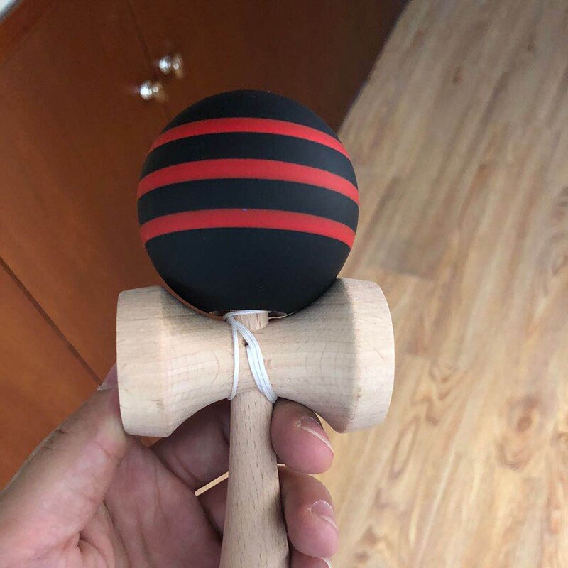 18CM Kendama Wooden Toy Kendama Colorblock Skillful Juggling Ball Education Traditional Game Toy For Children Adult: Pattern F