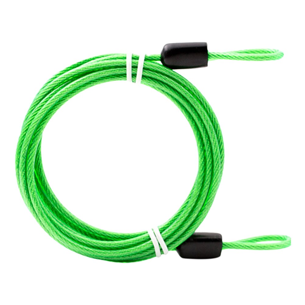 Candado de cadena de bicicleta de 2 metros de seguridad, doble bucle, ligero, antirrobo, de acero, para ciclismo, cubierta de coche: green