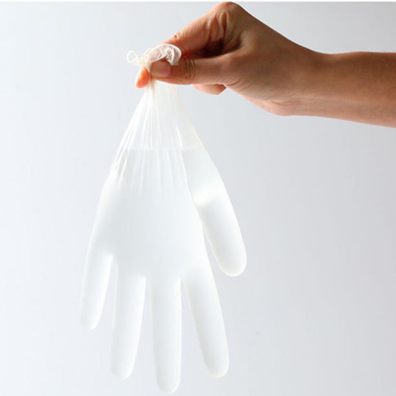 Caja de guantes de vinilo desechables, multifunción, transparentes, delgados, resistentes al agua, 19QF, 500 Uds.