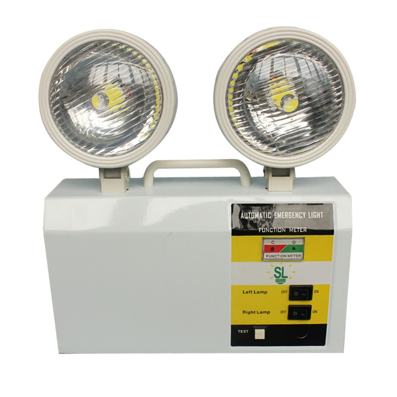 2x3W Two Heads Fire Emergency Firefighter Safety Accident Lamp Emergency Light exit sign batery emergencia firefighting light