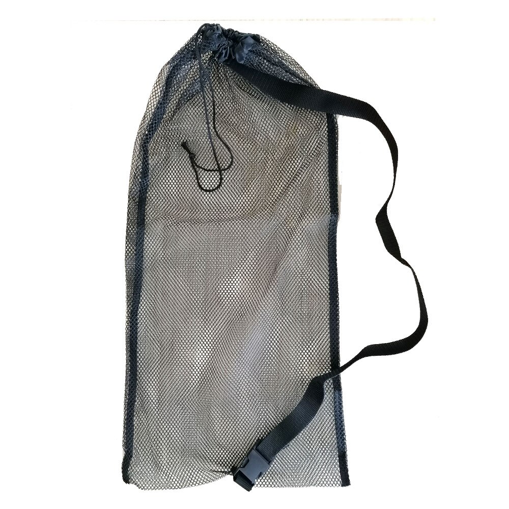 Mesh Drawstring Snorkel Bag Swimming Scuba Diving Water Sports Beach Travel Gear Storage bag 25&quot;*13&quot;