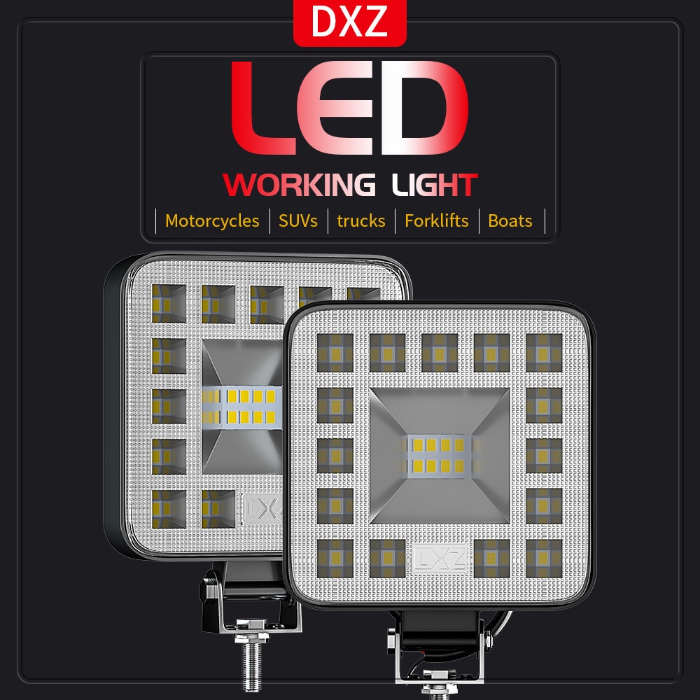 Auto werklamp led bar led 12 volt led offroad verlichting voor 4 x 4 atv auto vrachtwagens tractor 24v mistlampen offroad accessoires