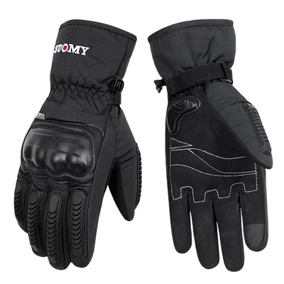 Unisex varma helfinger termisk cykling cykelhandskar utomhus camping vandring motorcykel handskar ryttare handskar 3 färger: Xl / Svart