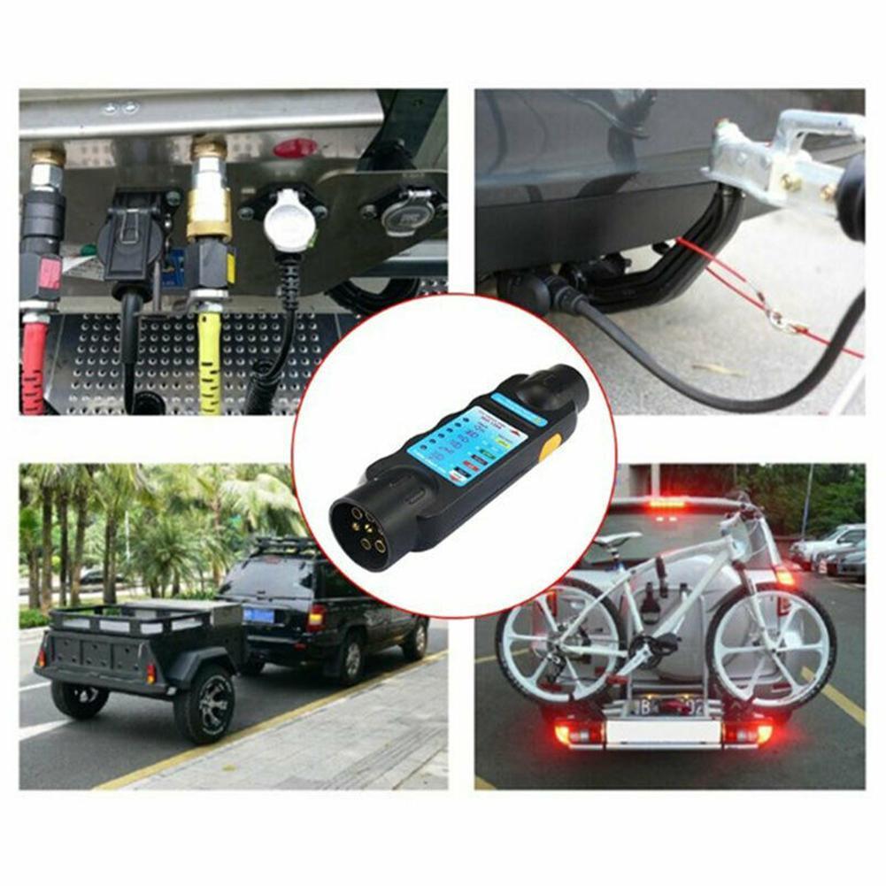 Bedrading Circuit Tester Connector Recorder 7 Pin Auto Caravan Gereedschap Plug Tow Diagnostic Towing Socket Bar Trailer Circuit Ligh I9M9