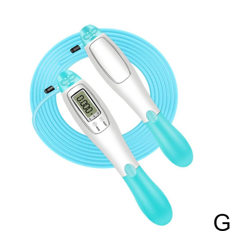 Cuerda de saltar electrónica inalámbrica para Fitness, comba inteligente con pantalla LCD, contador de velocidad: G-Corded