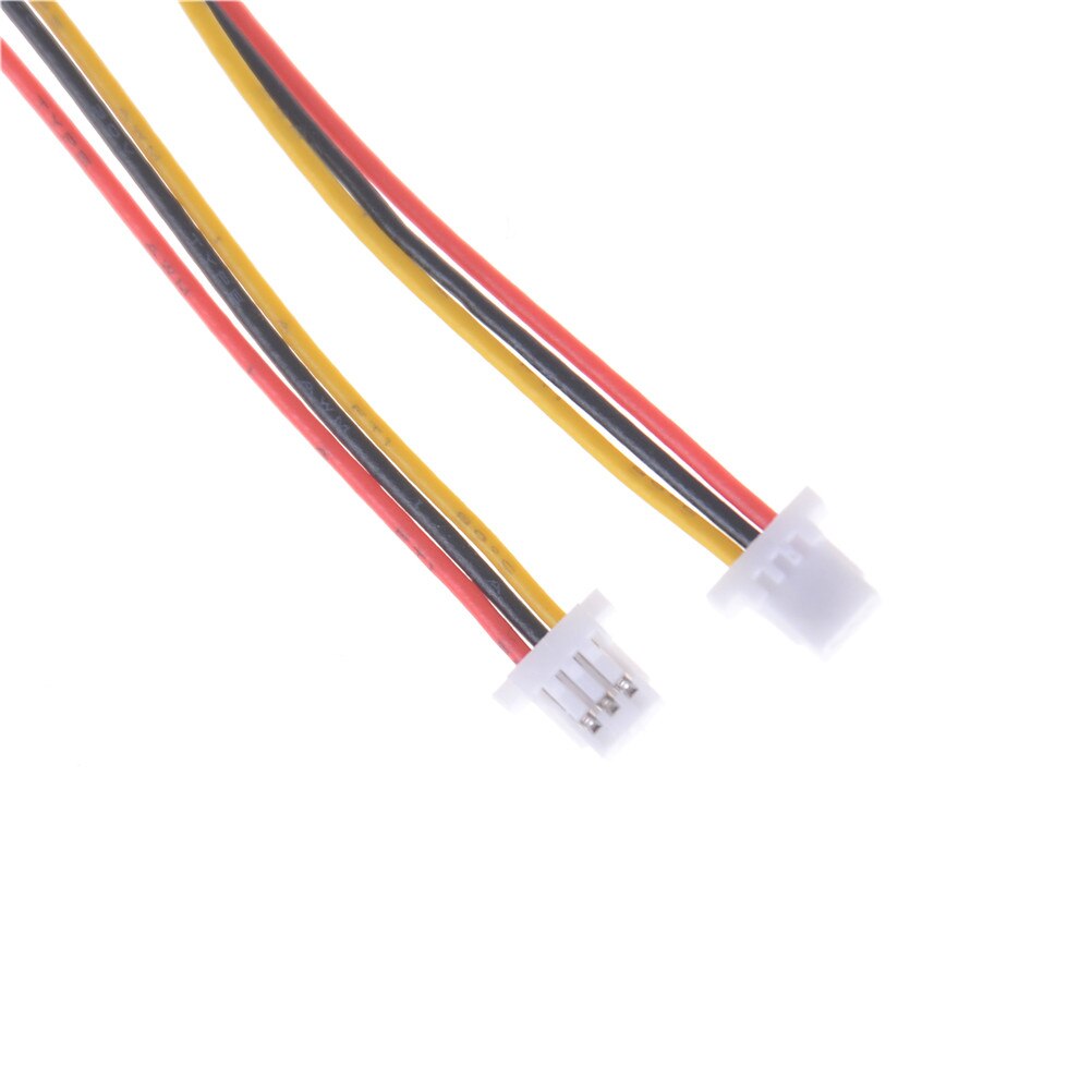 10X Mini Micro SH 1.0mm 3-Pin JST Double Connector Plug Wires Cables 100MM