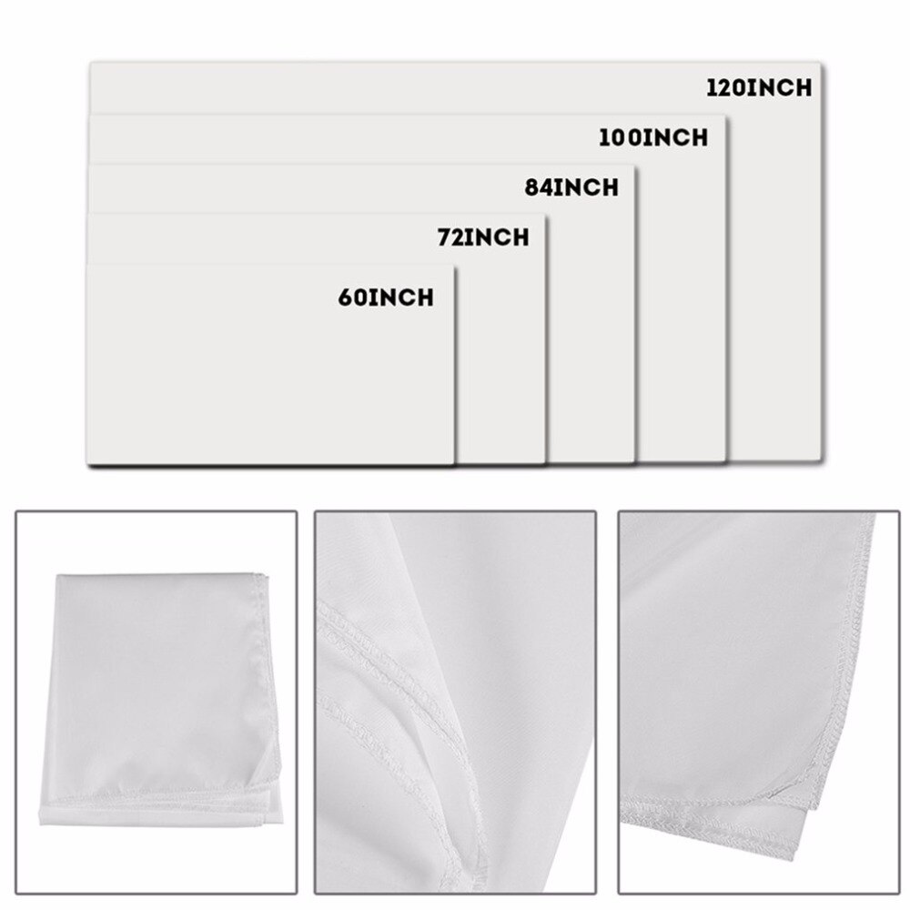 Large 16:9 Foldable Home Projection Screen Film Theater Outdoor 60/72/84/100/120 inch Movie Video Screen for Projector