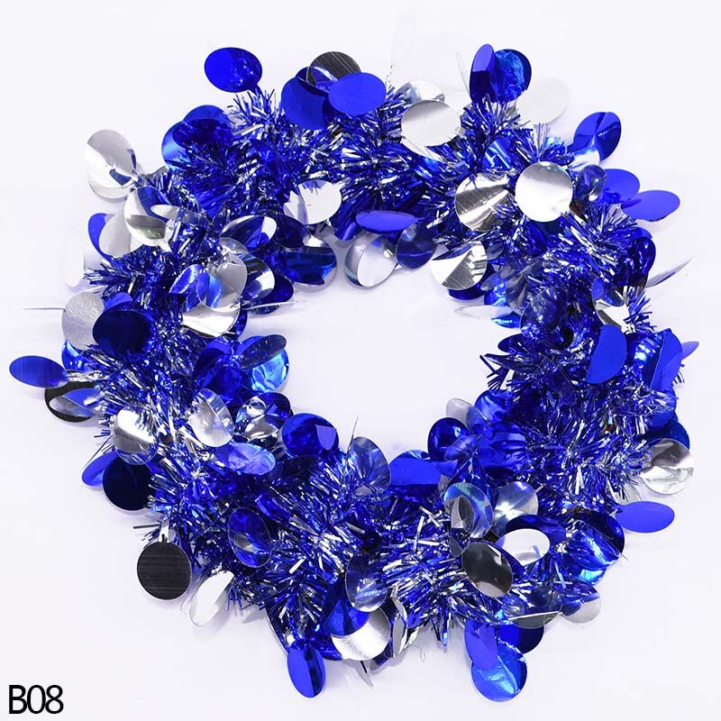 2M Colorful Fringed Sequins Garland Bar Christmas Tree Streamers Decoration Party Supplies Wedding Festival Birthday Decorations: B08