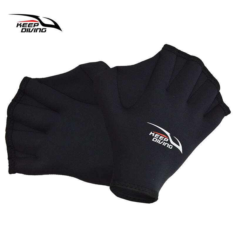 Guantes de natación para adultos de 2mm, aletas para pesca voladora, accesorios de entrenamiento para buceo, surf, esquí acuático: L
