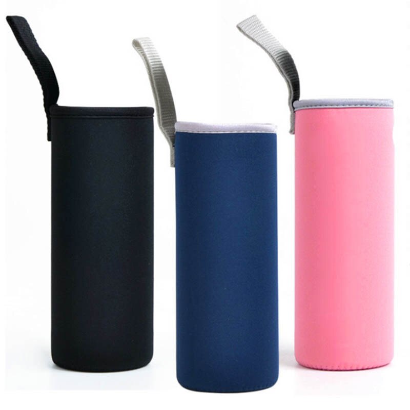 Geanta pentru capac pentru sticla de apa portabila 1 pc saci de pahare 360ml/550ml accesorii sportive pentru camping set durabil, moale, cu vacuum din neopren