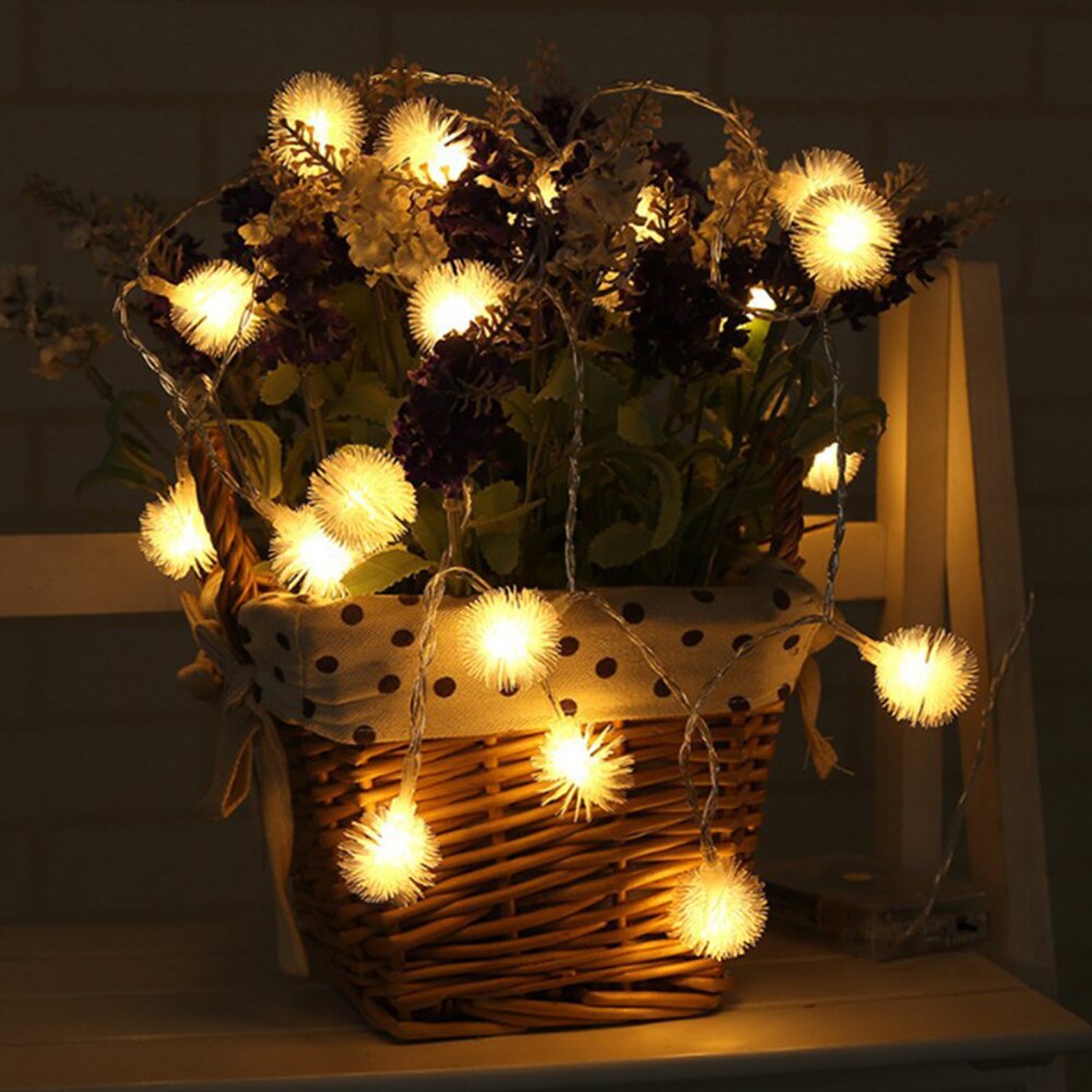 10/6/3/2m kerst led sneeuwbal lichtsnoer feeën guirlande lamp voor bruiloften, kerstmis, thuisfeesten, binnen- en buitendecoratie