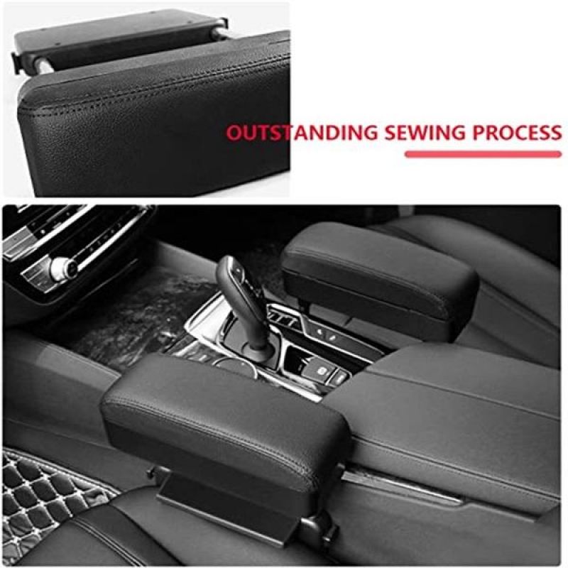 Boîte d'accoudoir de voiture universelle Support de coude Console centrale de voiture réglable repose-bras