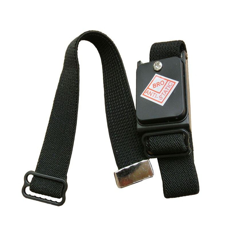 Black Metal Anti Static Wrist Band Strap Wireless Adjustable ESD Wristband Discharge Electronic Work Cordless Bracelet Supplies