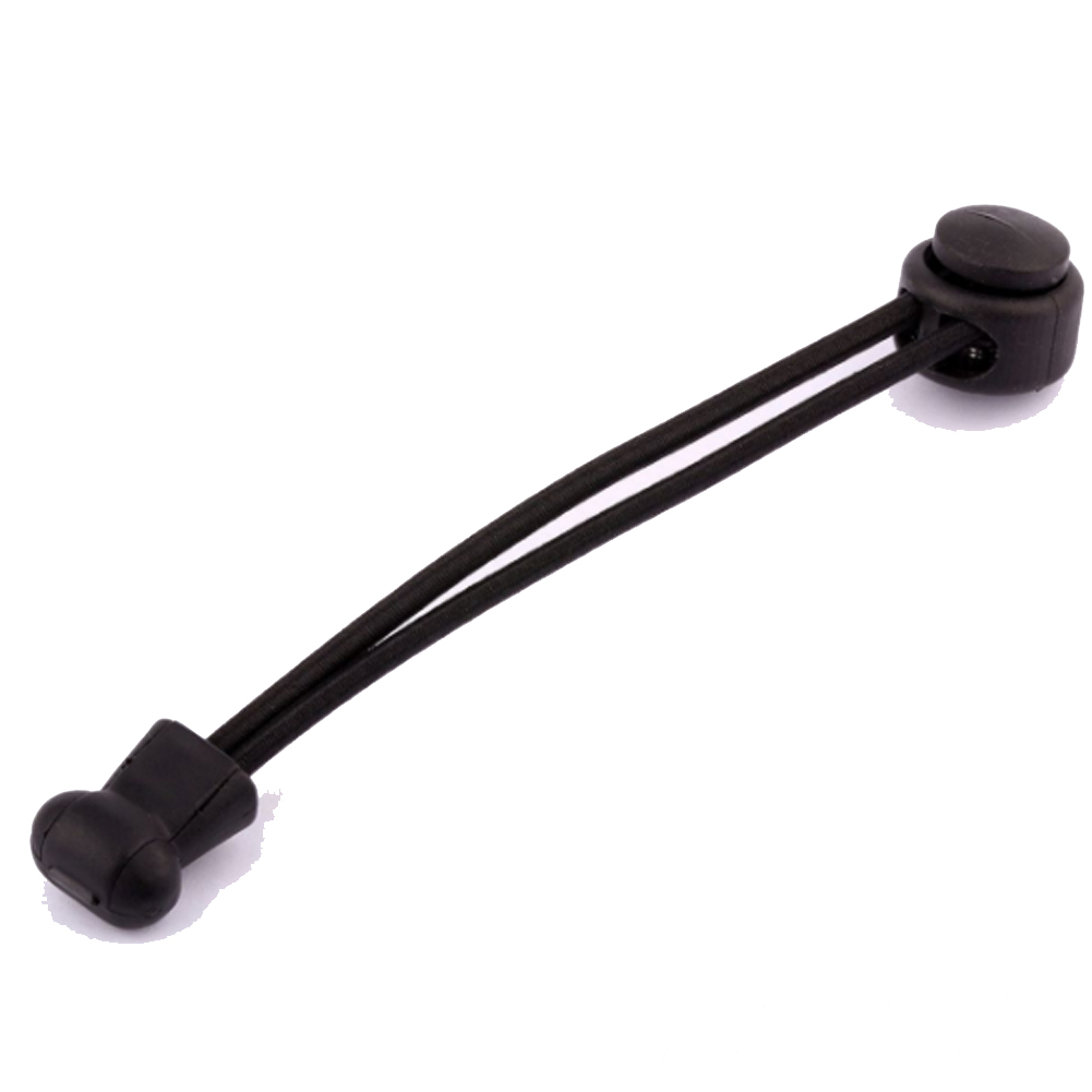 1 pièces lacets paresseux élastique sans attache verrouillage lacets ronds pour garçons et filles fermeture rapide lacets et lacet rond: Black