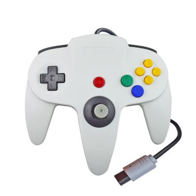 Gamepad Wired Controller Joypad For Gamecube Joystick Game Accessories For Nintend N64 For PC Computer Controller: white