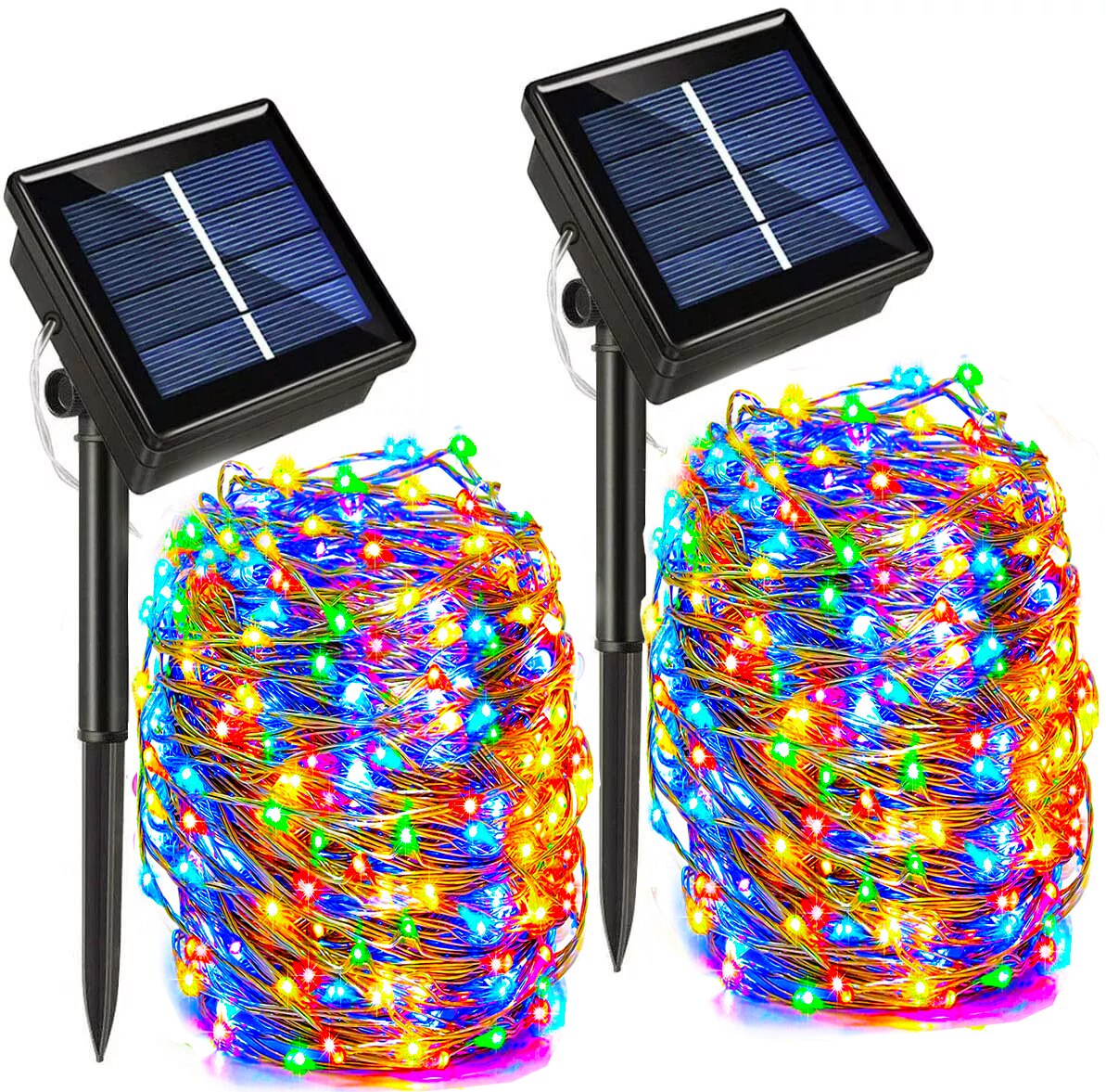 Luci Solari A Stringa Con Globo 60 LED 9m | Bianco Caldo, 8 Modalità, Impermeabile IP65, Per Giardino E Feste - 2