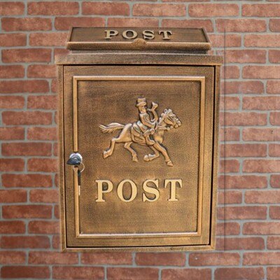 Aluminium Briefkasten Mit Schloss Hause Jahrgang knapp Zeitung Post Kasten Ourdoor Garten Wasserdichte Pastoralen Ländlichen Stil Briefkasten: MB-19-A