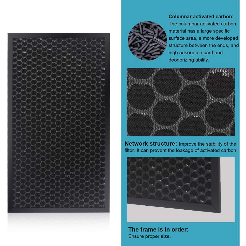 FZ-F50HFE FZ-F50DFE Replacement HEPA Carbon Filter for Sharp Air Purifier FP-G50E FP-GM50E FP-J40L FP-FM40L FP-F40E FP-JM40L