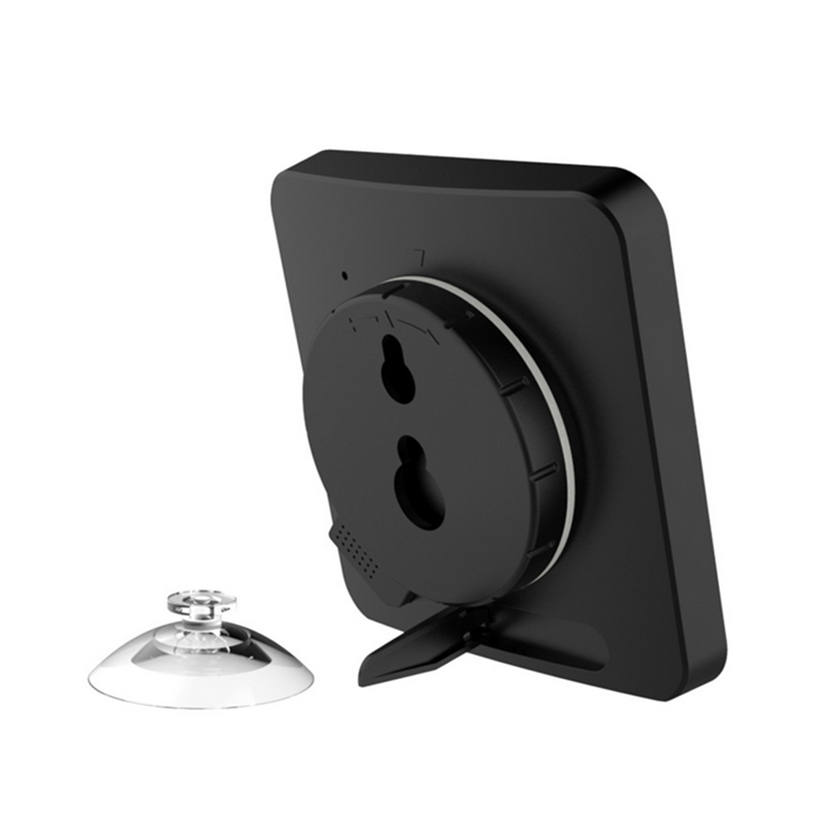 LCD numérique horloges murales étanche douche salle de bain mur aspiration horloge minuterie compte à rebours alarme temps température humidité mètre