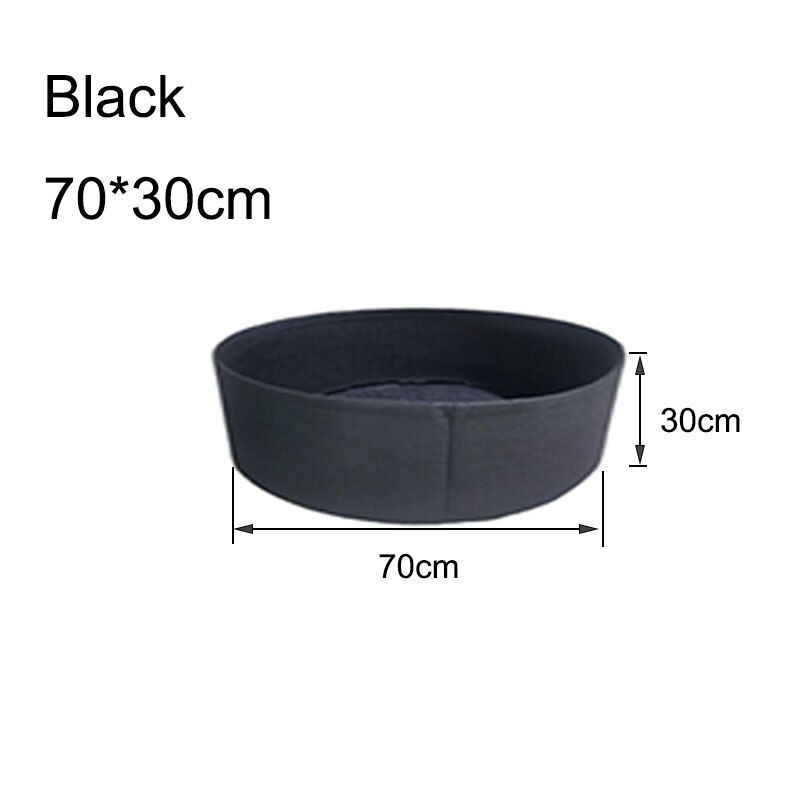 big 50-127cm vegetable planter Grow Bags pot for plants home garden tools strawberry fabric jardin growing Planter: black 70x30cm